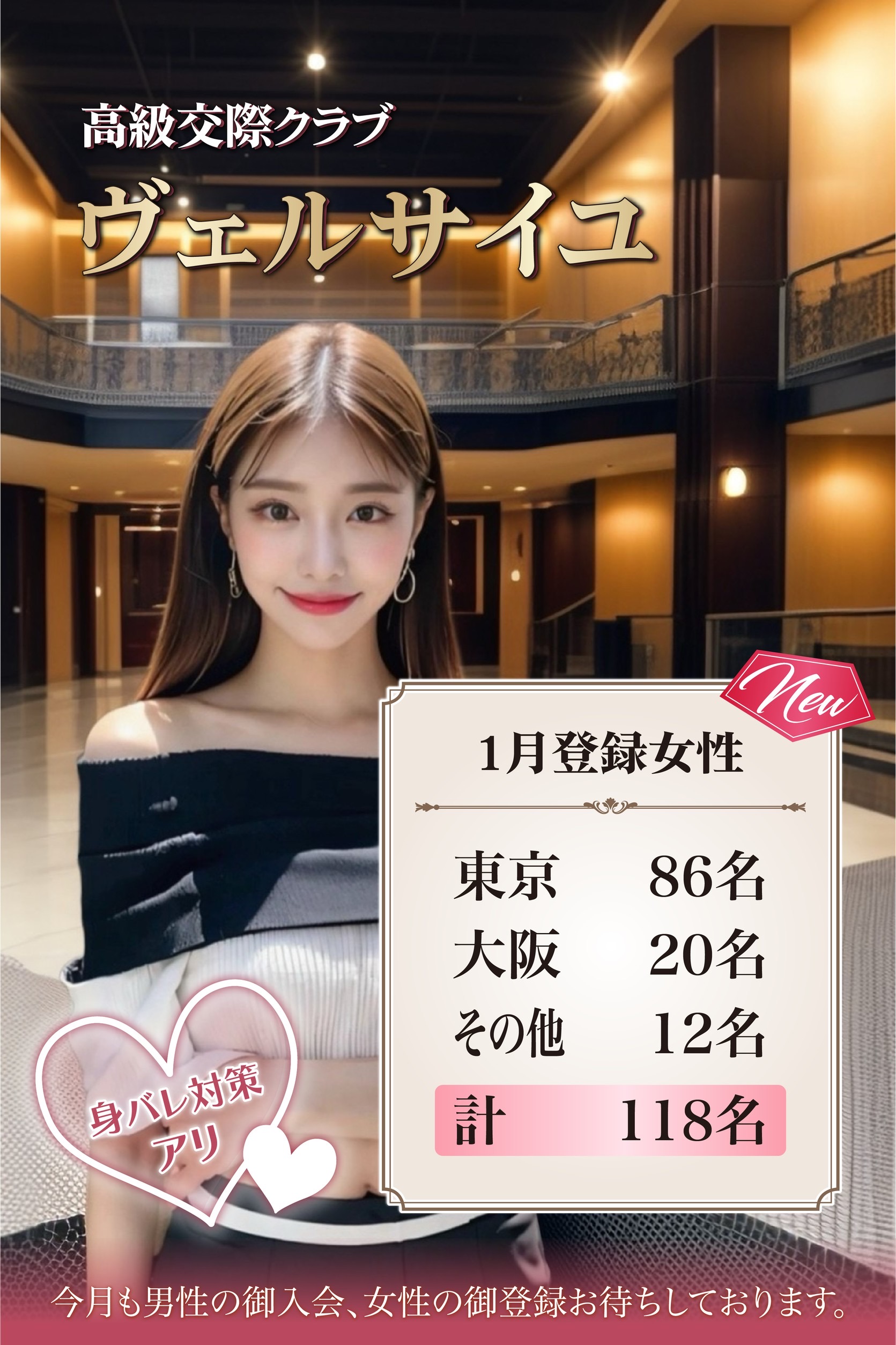 高級交際クラブ 女性会員